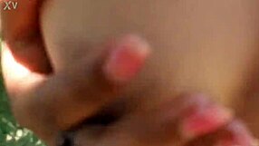 18yo Latina teen sucks big black cock deepthroat pov public blowjob on front lawn daylight