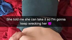 Richelle Rose cheats with neighbor's huge cock on Snapchat while husband works