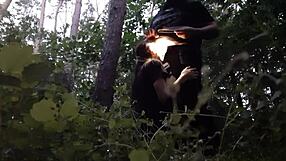 I Face-Fuck Stepsister's Mouth in Woods Hiding from Boyfriend!