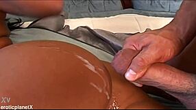 My first threesome with husband watching me get fucked deep