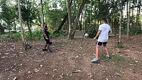 i got totally devoured by my fave team's hung players in a wild dp anal orgy outdoors