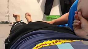 Super horny stepsis in room begs monster cock creampie quickie fuck