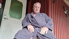 Chris the Smooth Shaved Old Man Outdoors