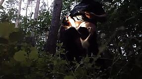 I Face-Fuck Stepsister's Mouth in Woods Hiding from Boyfriend!