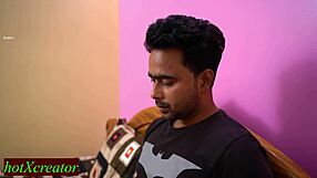 friend's sexy mommy in nylon dress dirty talks domination with skinny student