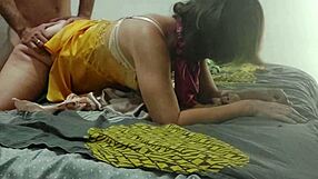 french babe in yellow satin nightie pink panties gets doggy pov blowjob ass lick heels