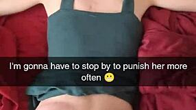 Richelle Rose cheats with neighbor's huge cock on Snapchat while husband works