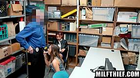 kimberly chi and stepmom christy love fucked hard for shoplifting theft