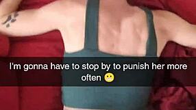 Richelle Rose cheats with neighbor's huge cock on Snapchat while husband works