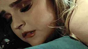 dominant milf binds bbw lesbian sub, fingers squirting pussy while licking huge ass