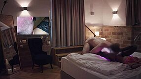 the stunning model annabella blue teases with her juicy pussy lips and natural tits before passionate missionary pounding and explosive cum in mouth