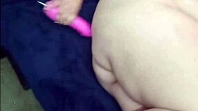 hot chubby white girl with big tits masturbates her fat pussy solo