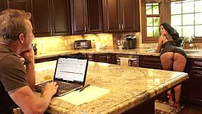 curvy cougar housewife with big tits gets roughly fucked to orgasm