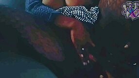 black milf yukisenpai fingers wet pussy roadside public car audio