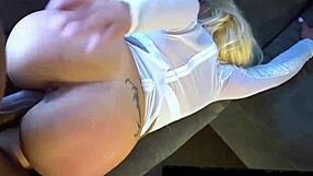 blonde latina milf businesswoman in glasses heels bends over shakes huge spanish ass on monster black cock doggystyle deepthroat