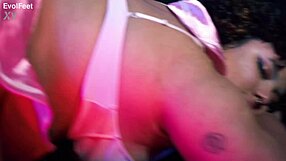 naughty bbw worships feet licks pussy and scissors deep