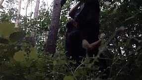 I Face-Fuck Stepsister's Mouth in Woods Hiding from Boyfriend!