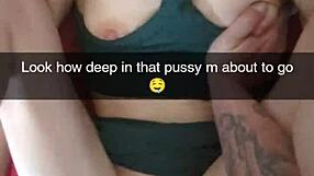 Richelle Rose cheats with neighbor's huge cock on Snapchat while husband works