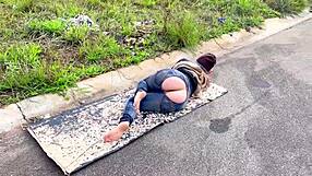 street beggar takes bareback anal cash then shits on bbc outdoor