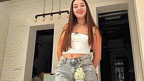 Stepbrother POUNDS tight pussy of petite stepsis then CREAMPIES for extra cash promise