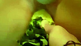 Woman fists her gaping cunt repeatedly stretching pussy wide open on camera