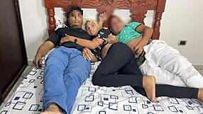 Movie night cuckold fuck best friend's hot latina girlfriend NTR