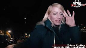 i finally met sandy the german blonde tattooed fitness teen for our outdoor pov date