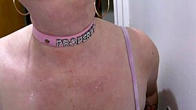 cara guzzles piss licks toilet seat in messy sub fest!!