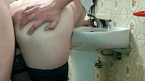 married mature milf wife screams in pain as huge cock gaps her fat ass for deep anal creampie