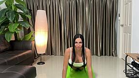 do you see this yoga slut getting fucked mid-stretch loving every second of it?