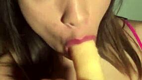 BIG TITS BIG ASS RUSSIAN IN LINGERIE HEELS MASTURBATES WITH DILDO VIBRATOR SHAKING HER SEXY CURVES!