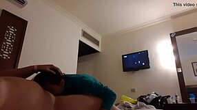 brushed my girlfriend's mouth deep in hotel... lesbian lick illusion