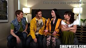 Petite teen celestina blooms takes big cock pov after taboo blowjob with evie christian