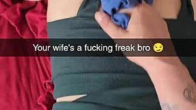 Richelle Rose cheats with neighbor's huge cock on Snapchat while husband works