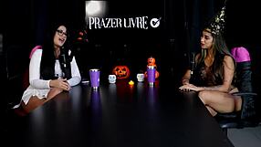 wanna hear how this sheer red halloween fairy couple dives into exhibitionist swinging spots for wild group sex?