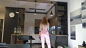 Redhead College Coed's Miniskirt Try-On Haul Turns Into Wild Porn Casting Interview