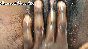 my fingers plunge her pussy till she explodes screaming!