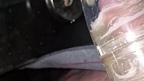 M4RKUS77 CUMS HANDSFREE IN PUBLIC BREEDING HIS FLESHLIGHT OUTDOORS!