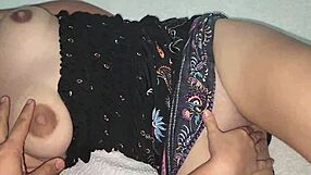 cuñada lifts dress easy for close-up juicy hairy pussy creampie