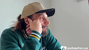 Naughty teacher in stockings and glasses binds me tight, teases my feet, and dominates until i'm begging hard