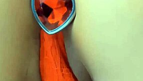 Hot brunette goddess teases with extreme titsfuck cameltoe buttplug anal flashing homemade pov