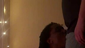 i love this homemade ebony girl's sloppy amateur blowjob skills