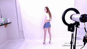 blonde's fresh excitement builds during steamy modeling audition fuck