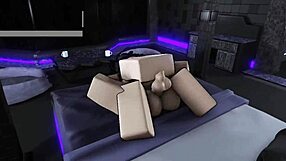 my roblox slut rides my big cock cowgirl bends over doggystyle and makes me cum twice straight