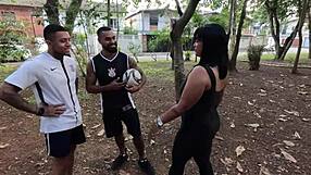 i got totally devoured by my fave team's hung players in a wild dp anal orgy outdoors