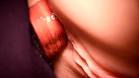 her shaved pussy stretched wide by rear entry close-up fuck doll action