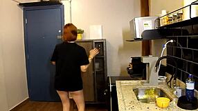 i gave a quickie before the party... kitchen pussy slammed hard