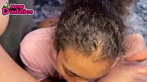 ebony stepsis slurps sloppy wet pov deepthroat on throbbing bbc