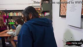 shh, sneaky classroom desk blowjob on teacher's monster cock while classmates watch 😏🍆💦