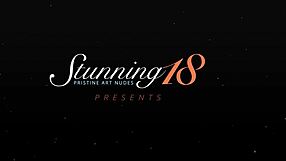 Kinky blonde Foxi X rams fat dildo deep in her tight shaved pussy